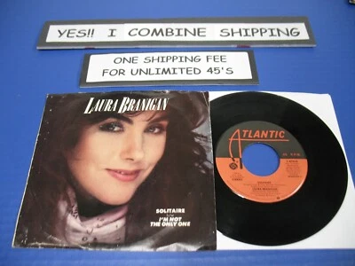 Laura Branigan: Solitaire / I'm Not The Only One -1983 Pop Rock 45 w/Pic Sleeve - Image 1 of 2