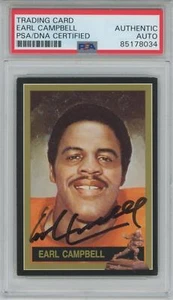1991 Heisman Collection I #43 Earl Campbell signed Texas Longhorns PSA/DNA auto - Picture 1 of 1