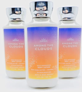 3 BATH & BODY WORKS AMONG THE CLOUDS MOISTURE ULTIMATE HYDRATION BODY LOTION 8oz - Picture 1 of 13