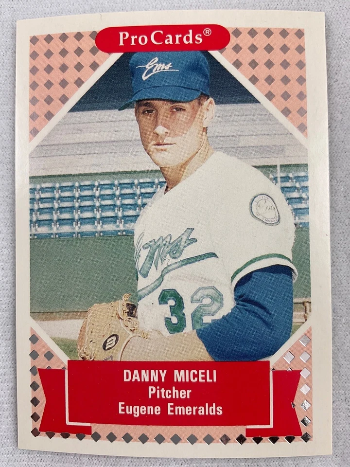 1991 Tomorrow's Heroes Baseball Card#077-Danny Miceli, Eugene Emeralds - Image 1 of 1