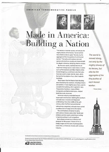 USPS GEDENKTAFEL #921 - MADE IN AMERICA MNH FOREVER PANE - Bild 1 von 2