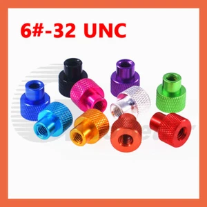 Rändelmutter Aluminium Legierung Rändelmuttern 6#-32 UNC hoch gerändelt Muttern - Picture 1 of 8