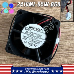 For NMB-MAT Axial Flow Cooling Fan 2410ML-05W-B60 DC 24V 0.17A 6025 6cm 2-Pin - Picture 1 of 10