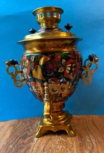 Vintage Working Soviet Electric Samovar Hand Painted 3L tea pot Made in USSR - Picture 1 of 6