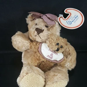 Mommy and Me Brown Teddy Bear Baby Plush Stuffed Animal March Of dimes Missy - Picture 1 of 7