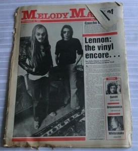 Vintage Pulp Magazine Melody Maker Dec 1980 Lennon Queen Whitesnake 124 - Picture 1 of 12
