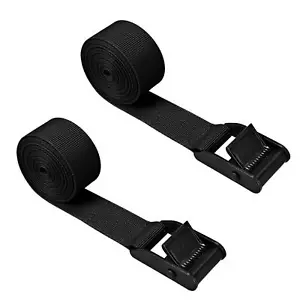 2 Pack 1"x6.5' Adjustable Lashing Straps w/ Buckles Tie Down Straps for Car Boat - Picture 1 of 6