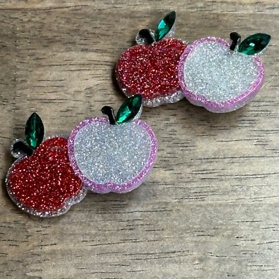 NEW Piper k Set of 2 Red/Silver Sweet Cherry Hair Clips - Image 1 of 4