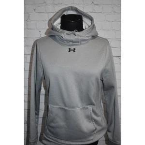Sudadera con Capucha Under Armour Pullover Mujer Talla Pequeña Suelta Poliéster ColdGear Gris - Imagen 1 de 5