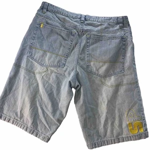 VTG Southpole Baggy Shorts Denim Mens 36 Light Jorts Yellow Tab Hip Hop 90s Y2K - Picture 1 of 16
