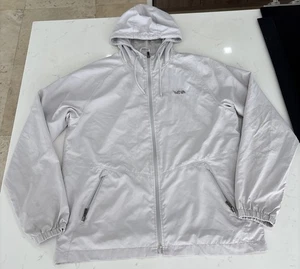 Giacca a vento uomo Quicksilver leggera con cappuccio tasca impacchettabile grigio taglia M - Foto 1 di 12