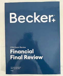 Becker Professional Education CPA Exam Review V 4.2 Financial Final Review 2022 - Bild 1 von 6