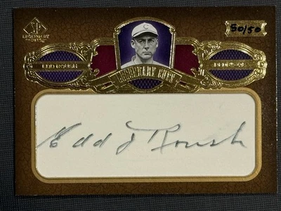 2007 SP Legendary Cuts Signatures Edd Roush Auto #50/50 HOF - Image 1 of 2