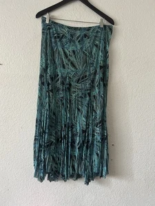 Vintage Rafael Midi Blue Semi-sheer Whimsical Skirt Large Boho Fairy Dreamy - Picture 1 of 16