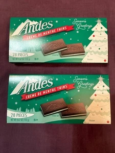 Lot of 2 ANDES CHOCOLATE  MINTS GREAT CHRISTMAS GIFT/STOCKING STUFFER free shipp - Picture 1 of 3