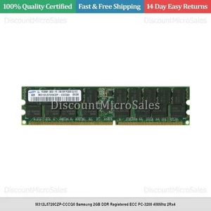 M312L5720CZP-CCCQ0 Samsung 2GB DDR Registered ECC PC-3200 400Mhz 2Rx4 - Picture 1 of 1