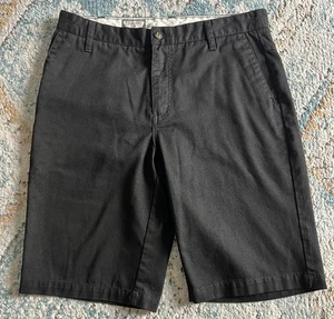 Volcom Vmonty Shorts Men's 31x10 Black Chino Stretch Skate Casual Pre-owned - Picture 1 of 4