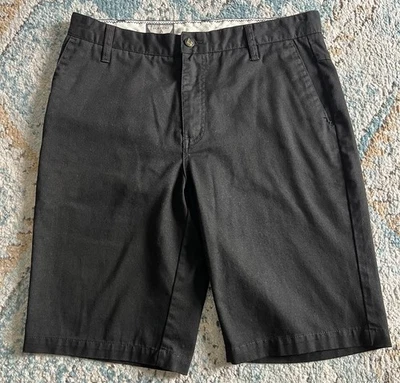 Volcom Vmonty Shorts Men's 31x10 Black Chino Stretch Skate Casual Pre-owned - Image 1 of 4