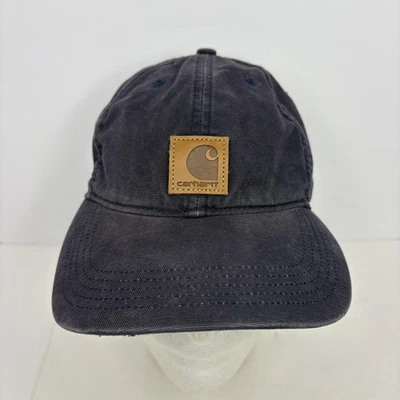 Gorra Carhartt de lona ajustable con correa azul Foto 1 de 4