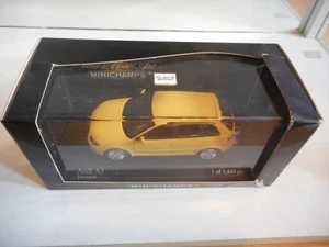 Minichamps 2004 audi A3 Sportsback in Yellow on 1:43 in Box - Picture 1 of 2