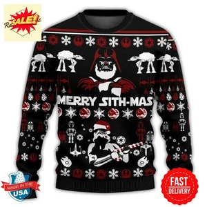Star Wars Ugly Sweater Christmas All Size S-5XL - Picture 1 of 2