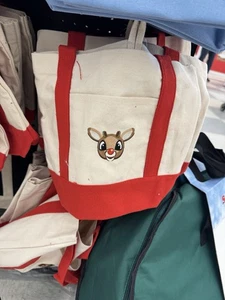 Spirit Christmas Rudolph The Red Nose Reindeer Tote Bag Rare Htf New Tags - Picture 1 of 1