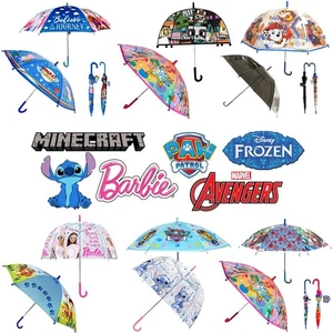 2Pcs Kids Umbrella Set Waterproof Windproof Easy Grip Handle Age 3-7 Boys Girls - Picture 1 of 53