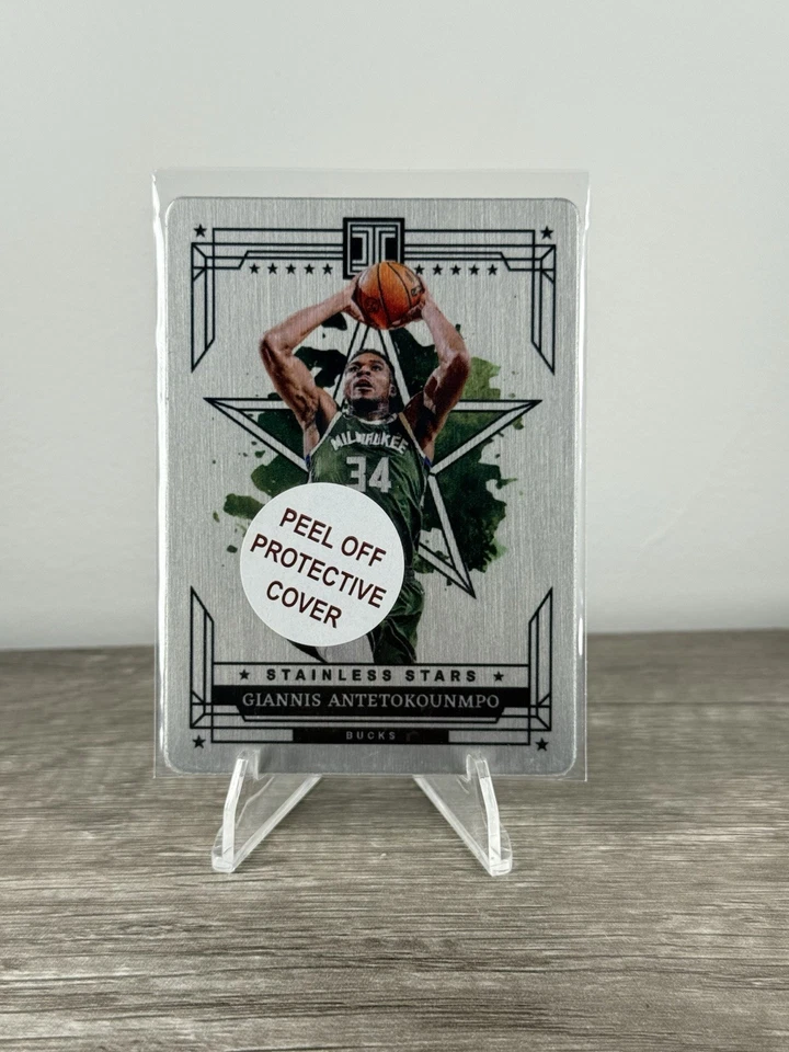 Giannis Antetokounmpo #2 2023-24 Panini Impecables Estrellas Inoxidable/75 Foto 1 de 4