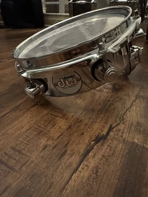 DW Design Series Chrome Piccolo Tom with Bracket 8" Pre Owned - Image 1 of 4