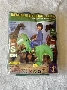 ⭐️ Inflatable Kid’s Youth Dinosaur Costume Riding T-Rex Air Blow Up - Picture 1 of 3