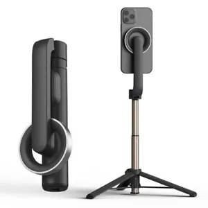 iPhone 16 Magnectic Capture Magsafe Selfie Stick Tripod with Bluetooth Remote - Picture 1 of 9