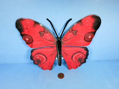 Arte de pared de acero mariposa ojo rojo decoración de Next Innovations-interior o exterior-nuevo Foto 1 de 2