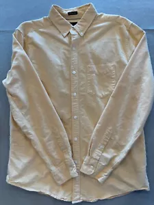 American Eagle Button Down Shirt Mens Large Peach Seriously Soft Pocket Collar - Picture 1 of 5