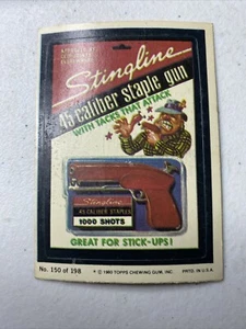 1980 Topps Chewing Gum Wacky Packages Series 3 STINGLINE Staple Gun Card #150 NM - Bild 1 von 10