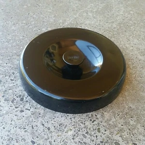 Vintage Mid Century Modern West Bend Aluminum Cookie Jar Canister 7" Lid Black - Picture 1 of 5