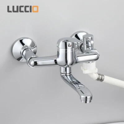  Wandarmatur für Küche o. Bad mit Ventil, Anschluss für Spül- oder Waschmaschine - Bild 1 von 4