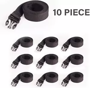 GOODSMANN Boat Cover Tie Down Straps 10 pcs 172cm Webbing Strap with a Male Buck - Picture 1 of 7