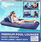 Aqua Premium Convertible Pool Float Lounge ? Extra Large ? Heavy Duty, Inflatabl