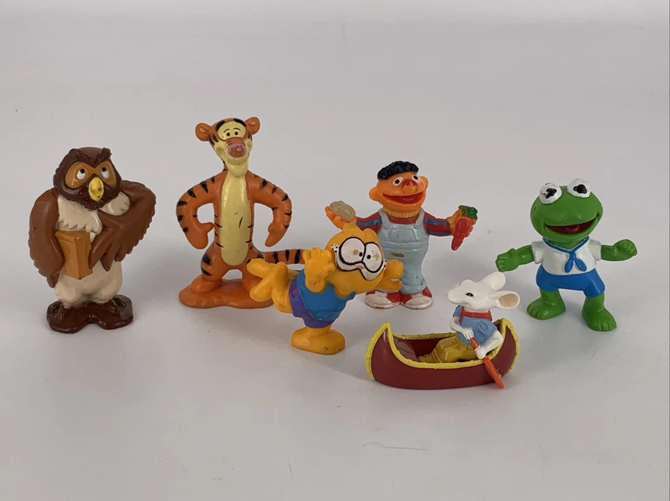 Лот товаров Винтажные Фигурки из ПВХ Henson Muppets, Pooh, Tigger, Owl, Kermit Baby, Garfield Stu - Изображение 1 из 1