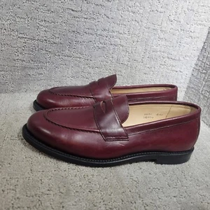 Grant Stone Herren Größe US 8,5D Kirschrot Leder Reisender Penny Halbschuh Schuhe - Bild 1 von 12