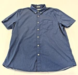 American Eagle Outfitters Seriously Soft Men's Short Sleeve Shirt 1XL Blue Print - Picture 1 of 10