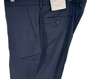 Kenneth Cole Reaction Men's Slim Fit Ready Flex Stretch Dress Pants Blue 40 X 33 - Picture 1 of 3