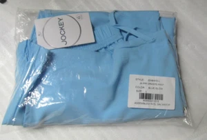 NWT  Jockey Scrubs 2249 Classic Women's Maximum Comfort Pants LARGE BLUE GLOW - Picture 1 of 3