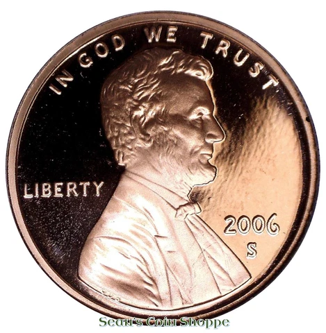 2006 S Lincoln Cent Penny 1C Gem Deep Cameo Proof Red San Francisco Ships Free! Cover