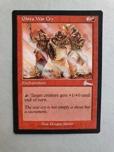 Ghitu War Cry, MTG Urza's Legacy (1999) Uncommon Red Enchantment VNM - Picture 1 of 2