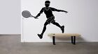 Tennis Player Silhouette Racket Ball Wall Art Design Sticker Vinyl Decal Tk059