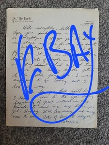Carta escrita a mano muy rara de Alice Cooper/Mike Bruce alrededor de 1968. - Imagen 1 de 2