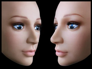 Realistic Silicone Halloween Female Mask for Crossdressers Cosplay - Picture 1 of 11