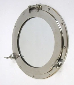 17" Porthole Window Aluminum Porthole Glass Ship Porthole Nautical Decor - Picture 1 of 1