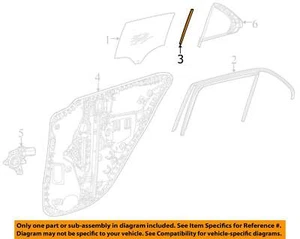 MERCEDES OEM 20-23 GLE350 Rear Door Glass Hardware-Division Bar 1677302301 - Picture 1 of 2